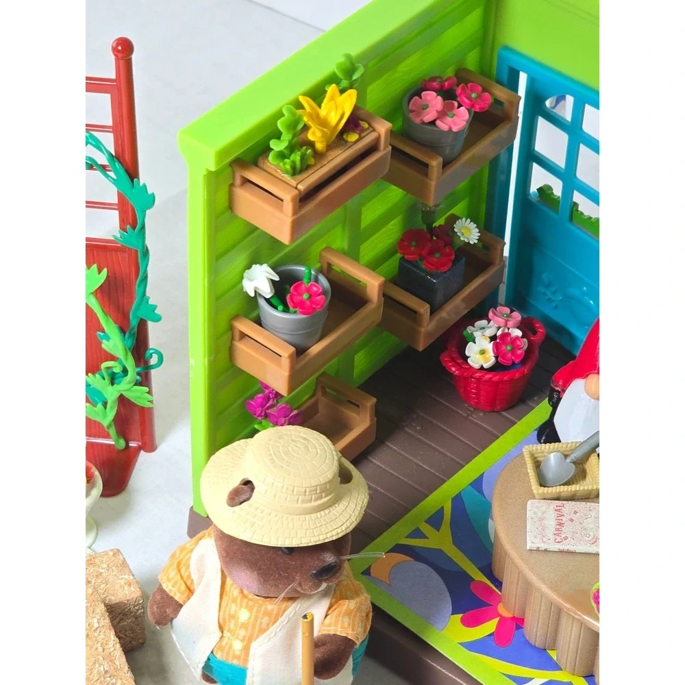 Li'l Woodzeez-Li'l Petals Flower Shop Playset Accessories Critters Beavers Set